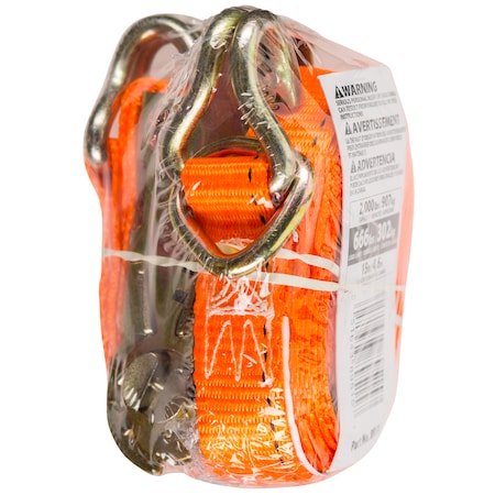 Keeper 15'X1" Ratchet Tie-Down, 666Lbs WLL 89515